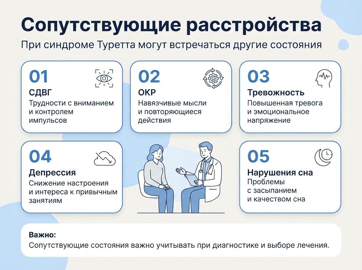 Лечение синдрома Туретта в Алёшки инфографика