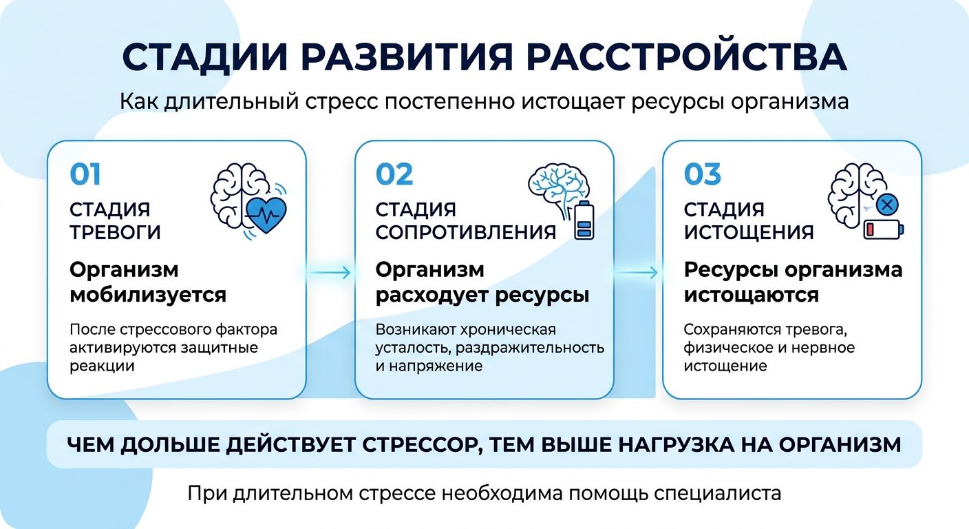 Лечение стресса в Алёшки инфографика